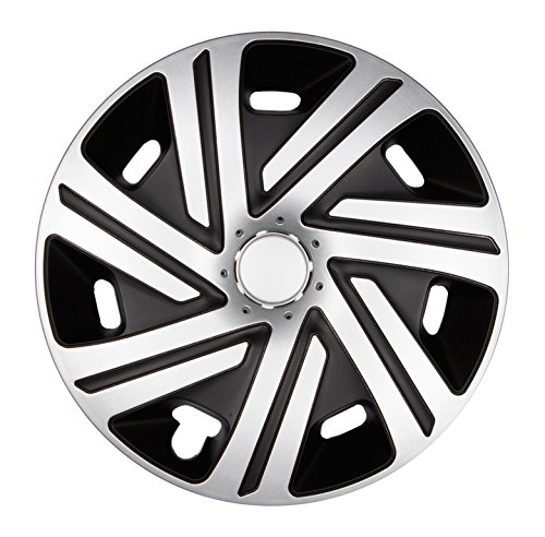 Premium Radkappen Radzierblenden Radblenden 'Modell: Cyrkon' 4er Set, Farbe: Silber-Schwarz, Felgendurchmesser:15 Zoll Premium Radkappen Radzierblenden Radblenden 'Modell: Cyrkon' 4er Set, Farbe: Silber-Schwarz, Felgendurchmesser:15 Zoll von Artist Unknown