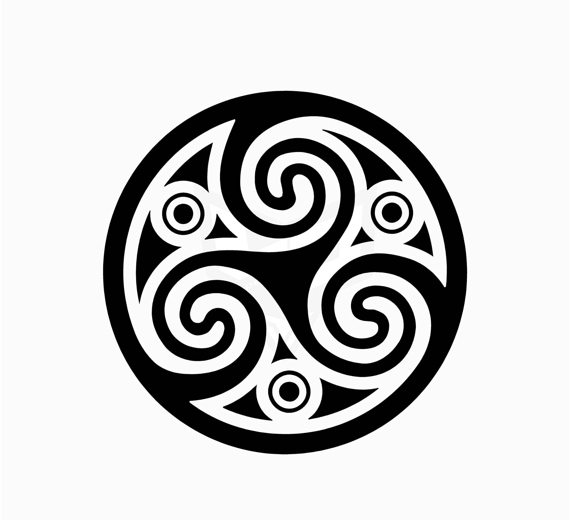 Artstickers Aufkleber Trisquel Celta Mod.3, Symbol Kelta, verschiedene Größen und Farben zur Auswahl, Schwarz, 18 x 18 cm von Artstickers