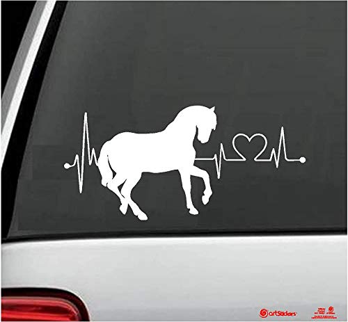 Artstickers Auto-Aufkleber, Pferdform, 20 cm, für Auto-Liebhaber, Weiß, Aufkleber, Pferd, Herz, Spilarts, Marke: Registriert Artstickers Auto-Aufkleber, Pferdform, 20 cm, für Auto-Liebhaber, Weiß, Aufkleber, Pferd, Herz, Spilarts, Marke: Registriert von Artstickers