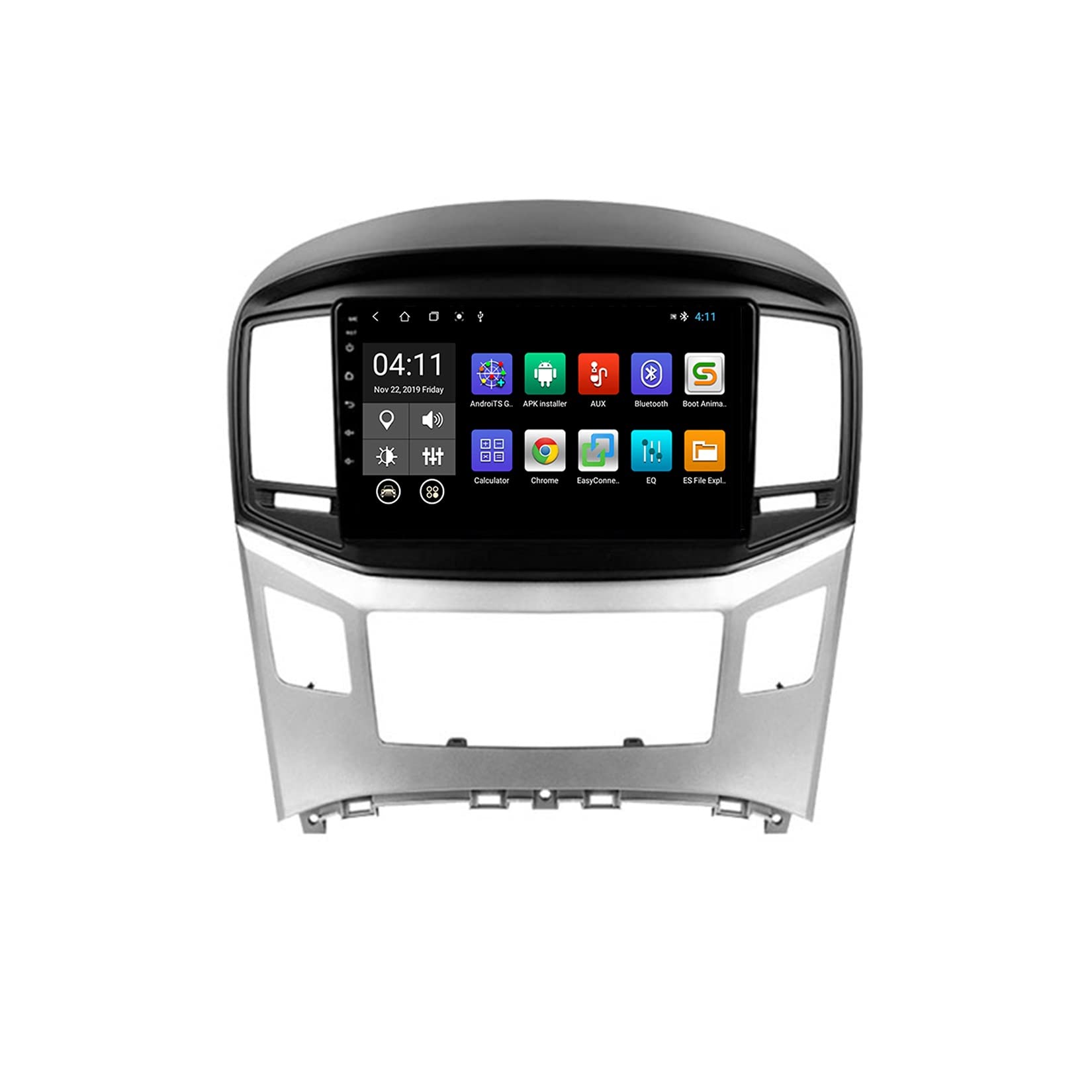 9 Zoll Bildschirm Autoradio Mit Freisprecheinrichtung Für Hyundai H1 2017-2018 RüCkfahrkamera Autoradio Bluetooth Doppel Din Apple Carplay Bluetooth/USB/MP5/Mirror Link (Color : V3 1G+16G) von Artsxw