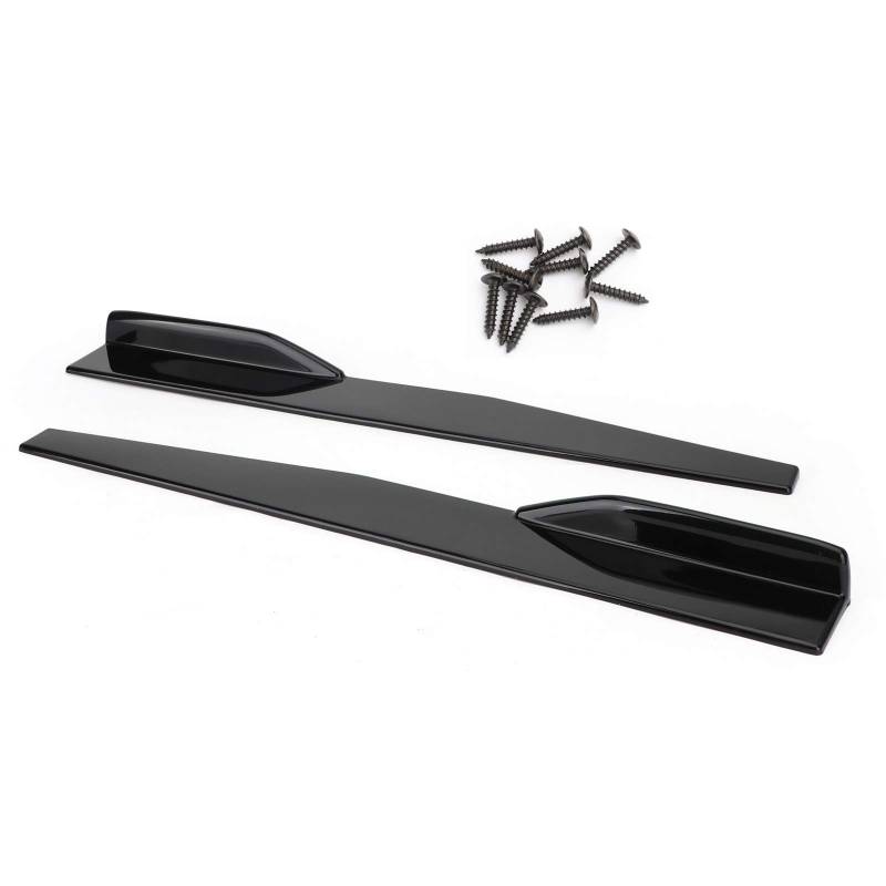 Artudatech Seitenschweller Auto Rocker Splitters Diffusor Winglet Wings 86cm Car Side Skirts Gloss Black von Artudatech