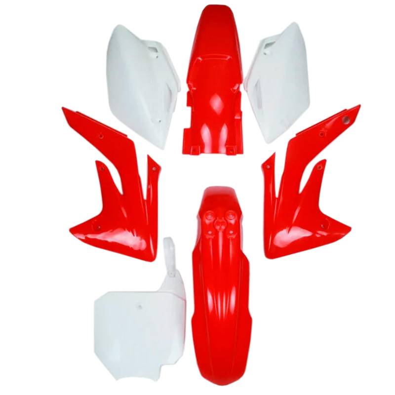 Artudatech Fender Verkleidungssatz Motorrad Fender Fairing Kit Front&Rear Bodywork Cowl Cover Karosserieabdeckung Passend für Honda CRF150R CRF150RB 2007-2014 Rot von Artudatech