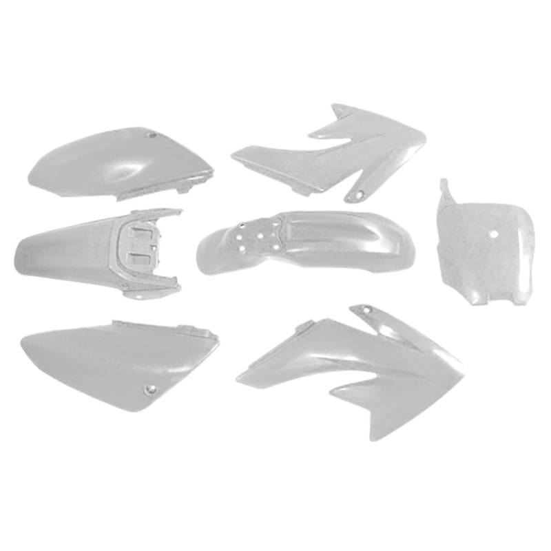 Artudatech Fender Verkleidungssatz Motorrad Fender Fairing Kit Front&Rear Bodywork Cowl Cover Karosserieabdeckung Passend für Honda CRF70 Weiß von Artudatech