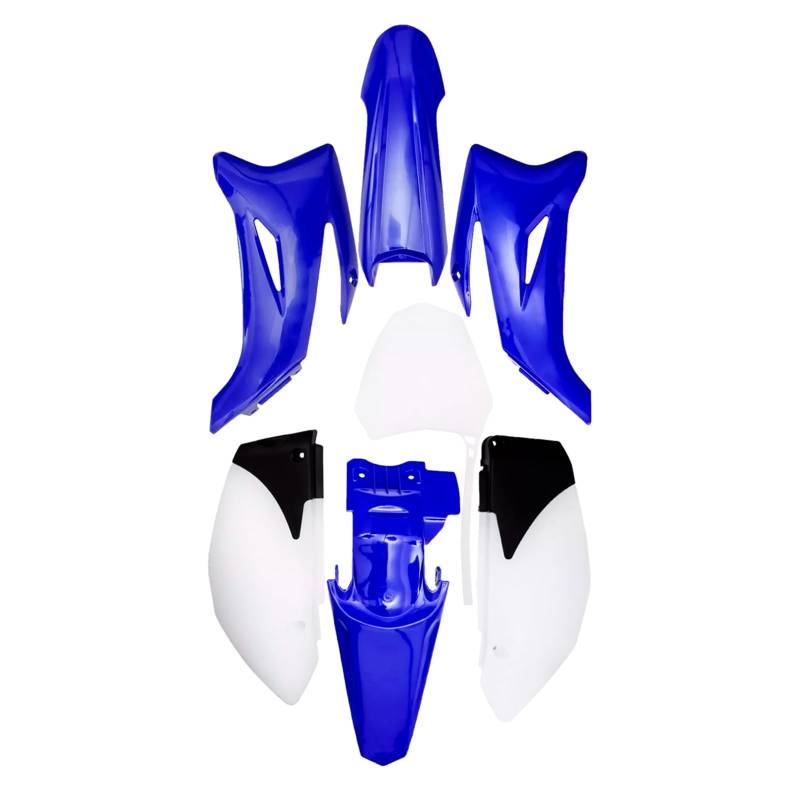 Artudatech Fender Verkleidungssatz Motorrad Fender Fairing Kit Front&Rear Bodywork Cowl Cover Karosserieabdeckung Passend für Yamaha TTR110 Blau von Artudatech