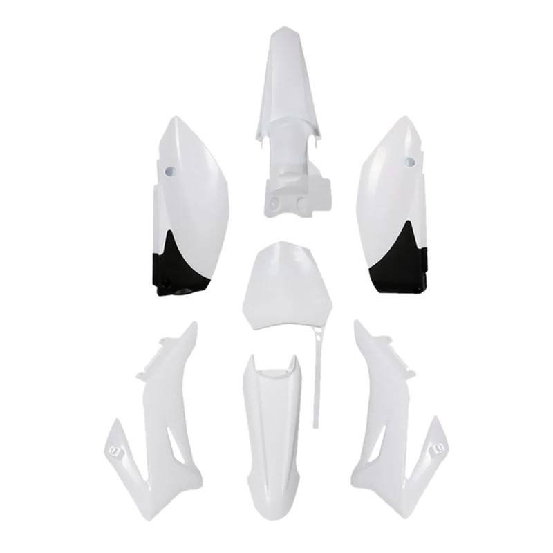 Artudatech Fender Verkleidungssatz Motorrad Fender Fairing Kit Front&Rear Bodywork Cowl Cover Karosserieabdeckung Passend für Yamaha TTR110 Weiß von Artudatech