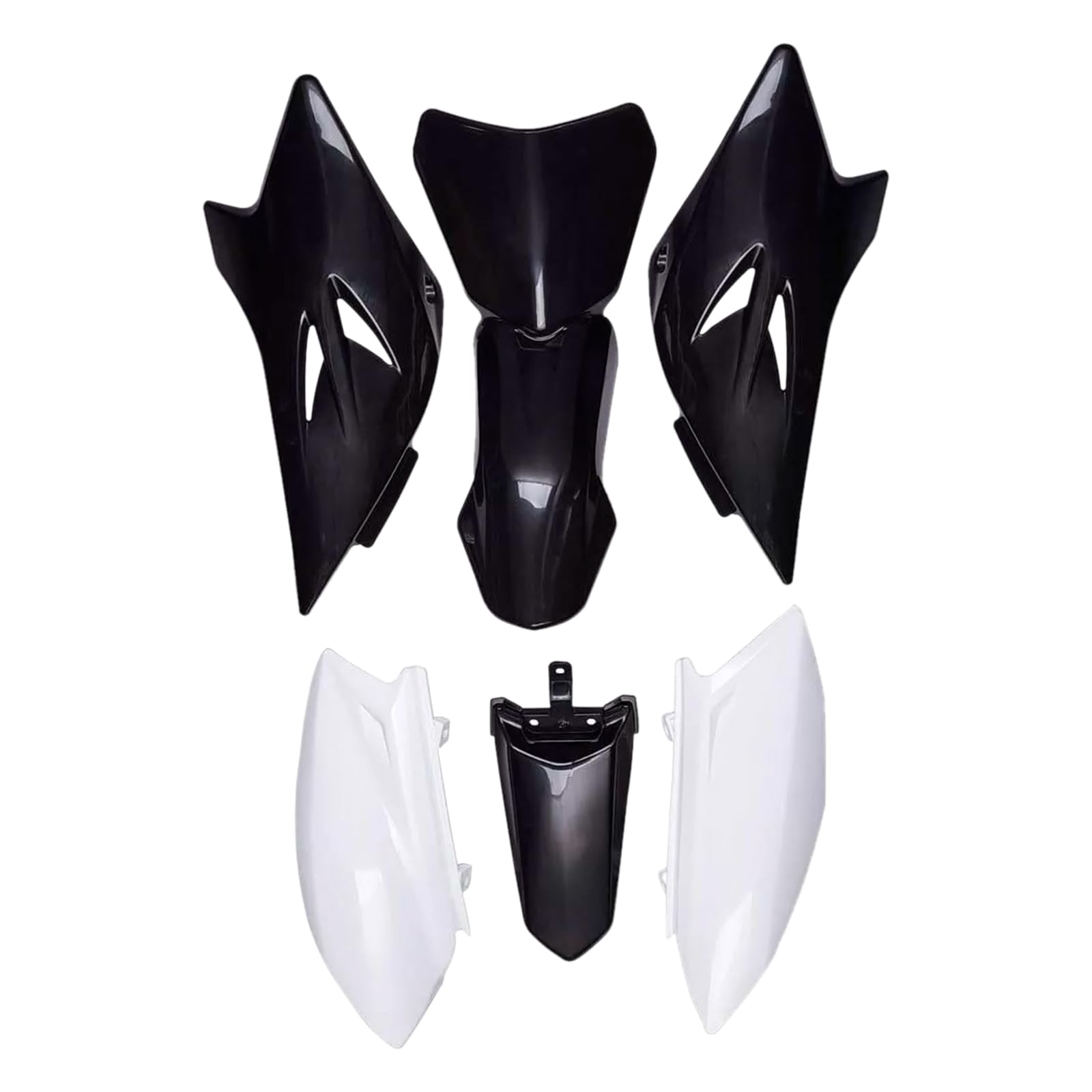 Artudatech Fender Verkleidungssatz Motorrad Fender Fairing Kit Front&Rear Bodywork Cowl Cover Karosserieabdeckung Passend für Yamaha TTR50 2006-2021 Schwarz von Artudatech