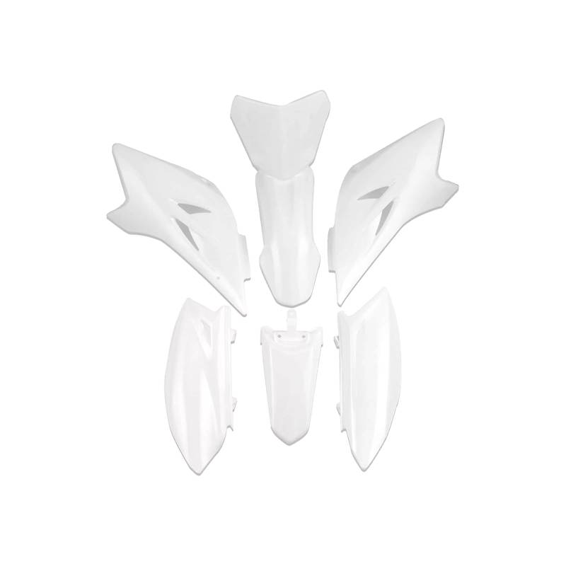Artudatech Fender Verkleidungssatz Motorrad Fender Fairing Kit Front&Rear Bodywork Cowl Cover Karosserieabdeckung Passend für Yamaha TTR50 2006-2021 Weiß von Artudatech