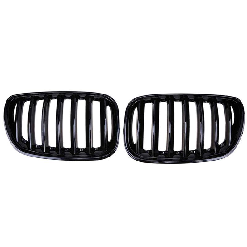 Artudatech Front-Kühlergrill passend für BMW X5 E53 2004-2006 X-Serie Hochglanz Schwarz von Artudatech