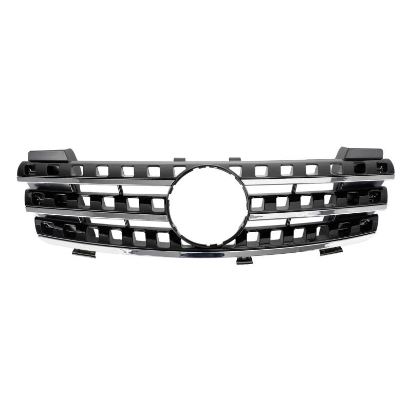 Artudatech Front Upper Grille für ML Class W164 Fit for ML Class W164 2005-2008 Hochwertiger ABS-Plastik Chrome, Schwarz Direkte Ersetzung von Artudatech