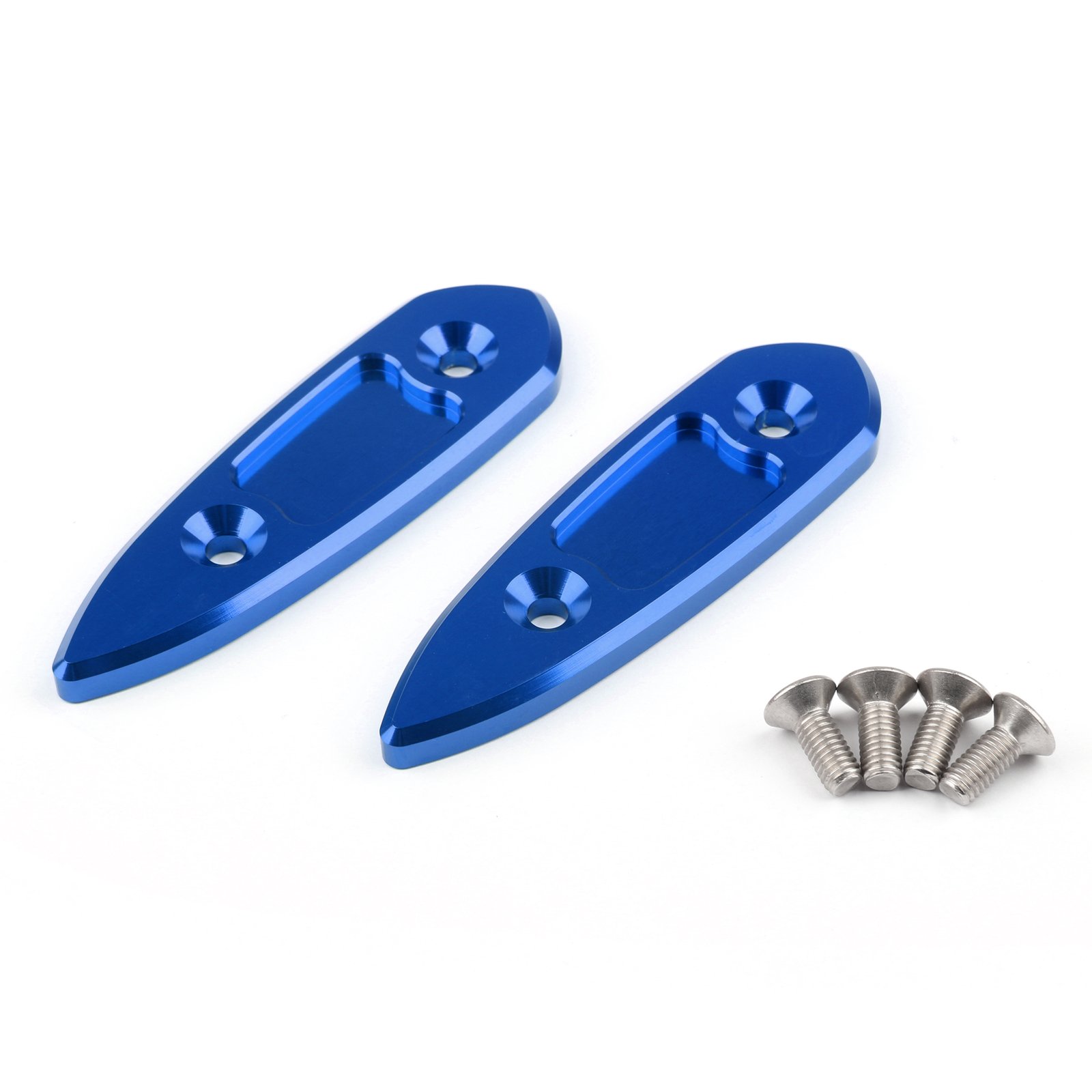 Artudatech Motorrad CNC Spiegelabdeckung Mirror Caps, Spiegel-Loch-Kappen-Abdeckung für Yamaha YZF R3 2015-2016, YZF R25 2013-2015 Artudatech Motorrad CNC Spiegelabdeckung Mirror Caps, Spiegel-Loch-Kappen-Abdeckung für Yamaha YZF R3 2015-2016, YZF R25 2013-2015 von Artudatech