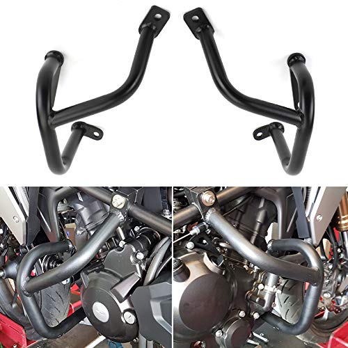 Artudatech Motorrad Crash Bar Stoßstange Schwarz Engine Guards Frame Crash Bars Passt für Hon-da Cb300R 2018-2020 von Artudatech