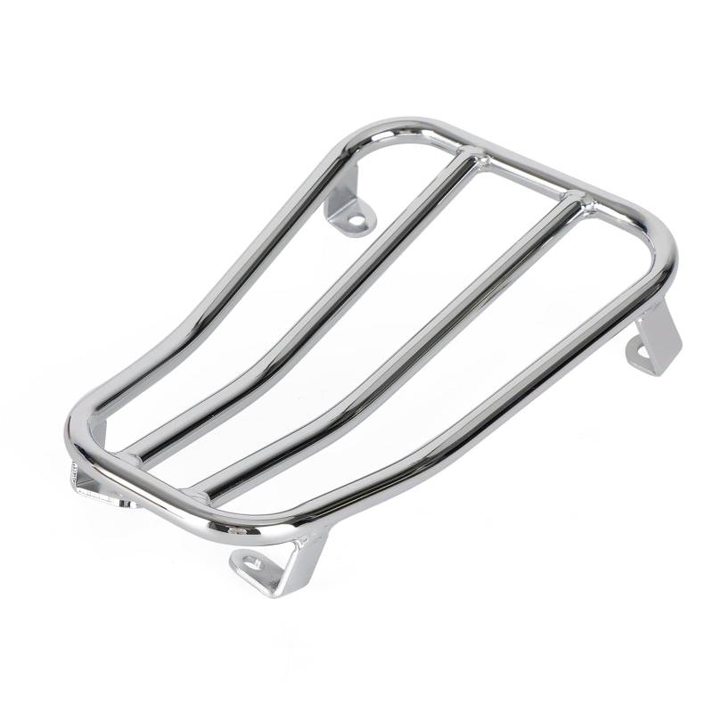Artudatech Motorrad Gepäckträger Mitte Durchstieg verchromt für Vespa GT,GTL,GTV,GTS,125,200,250,300 von Artudatech