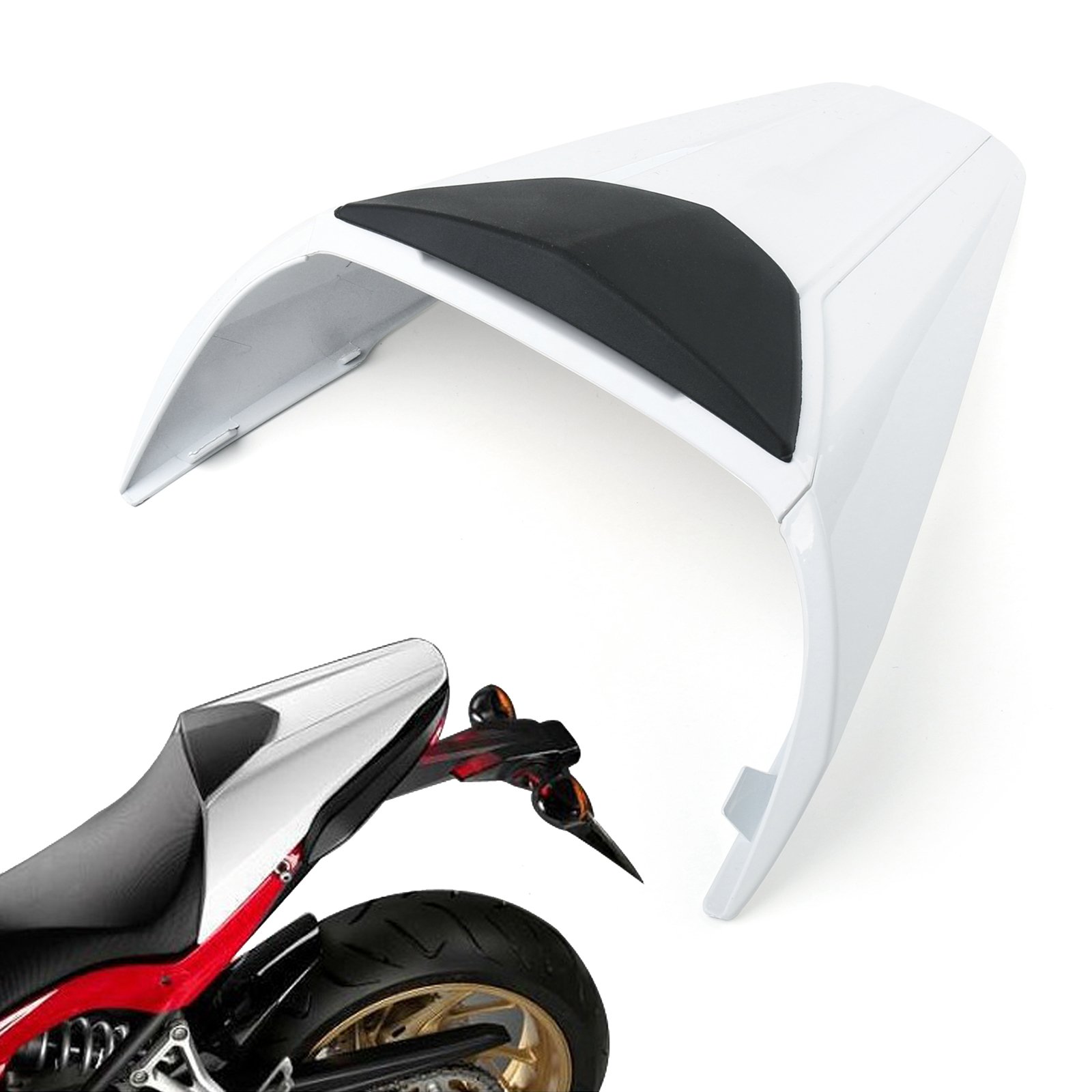 Artudatech Motorrad Soziusabdeckung Sitzkappe Verkleidung Heckabdeckung Rücksitzbezug Rear Seat Cowl Fairing Tail Cover für HON-DA CBR650F / CB650F 2014-2018 von Artudatech