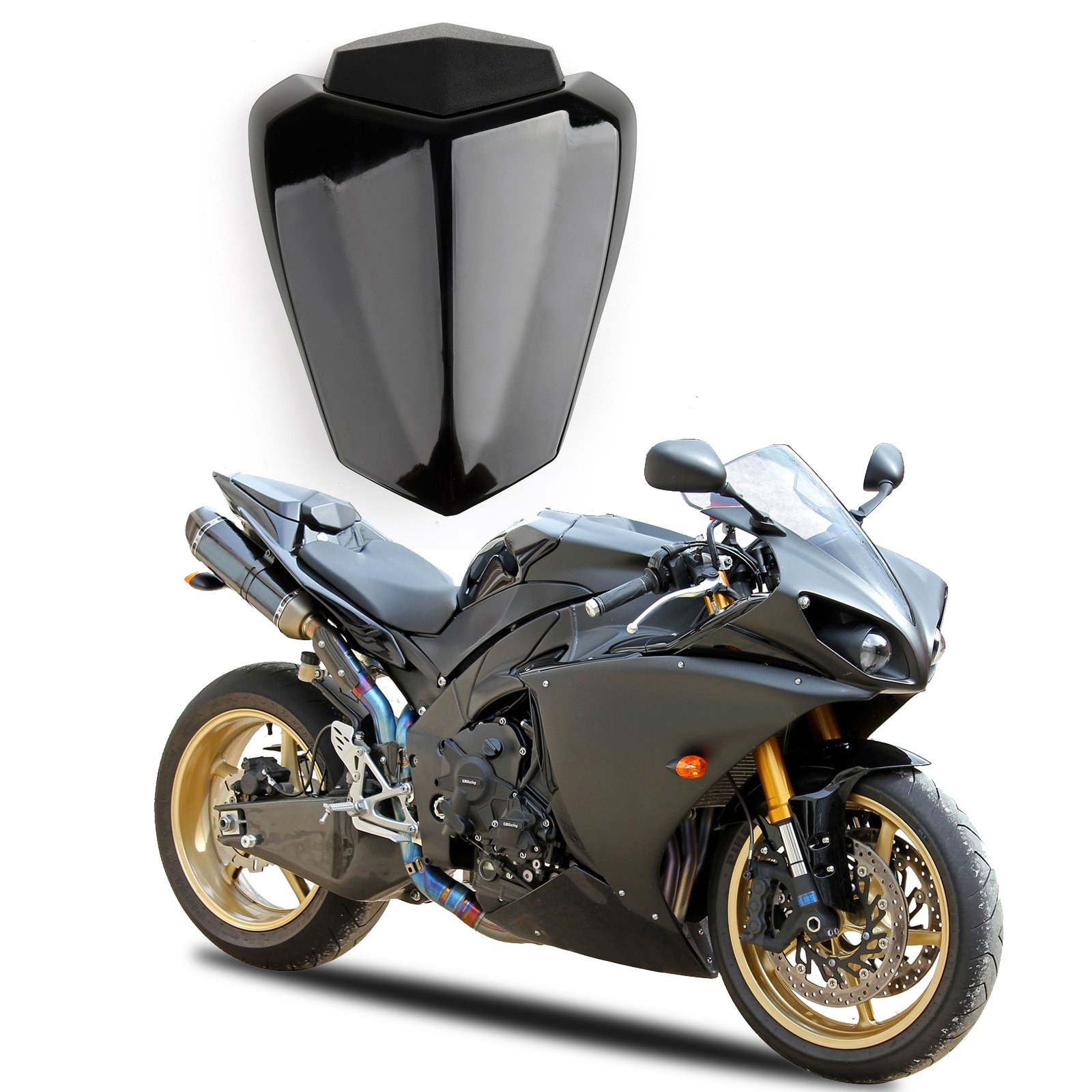 Artudatech Motorrad Soziusabdeckung Sitzkappe Verkleidung Heckabdeckung Rücksitzbezug Rear Seat Cowl Fairing Tail Cover für Yamaha YZF 1000 R1 2009-2014 von Artudatech