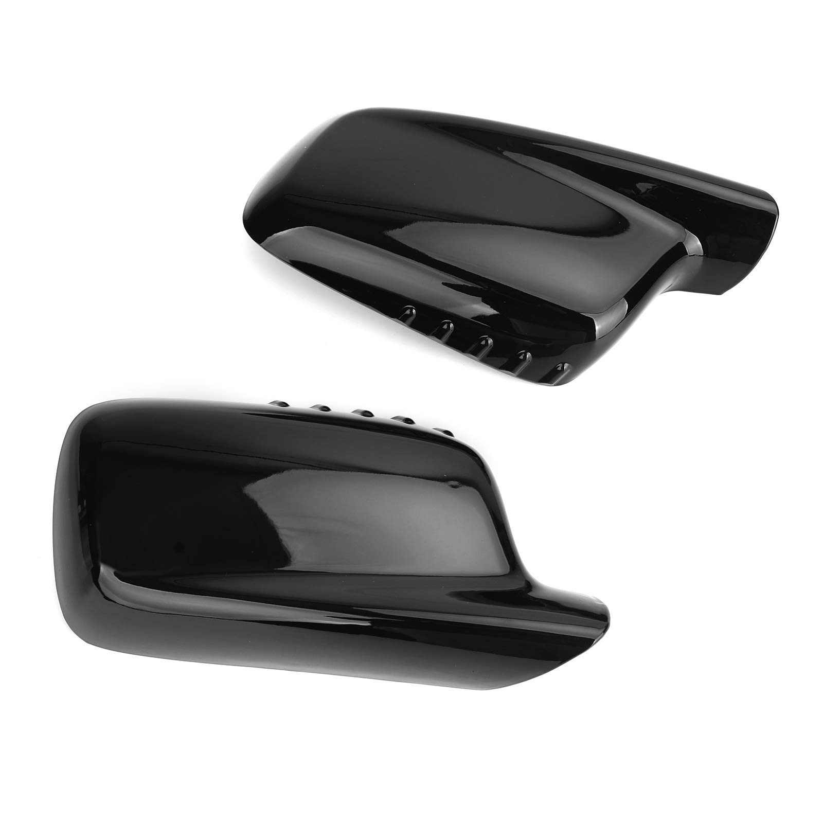 Artudatech Paar Spiegelabdeckkappen, schwarz, passend für B-M-W E46 E65 E66 745i 750i 51167074236+51167074235 Artudatech Paar Spiegelabdeckkappen, schwarz, passend für B-M-W E46 E65 E66 745i 750i 51167074236+51167074235 von Artudatech
