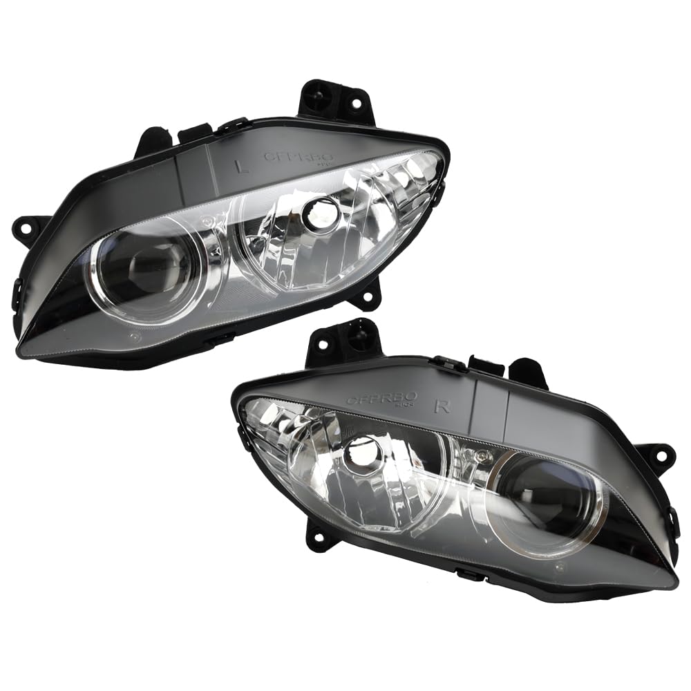 Artudatech Scheinwerf Motorrad LED, Motorbike Front Headlight Lichtmaske Protector Cover Fit for Yamaha YZF R1 1000 04-06 05 LED Motorcycle Headlight Scheinwerferschutz Motorrad Artudatech Scheinwerf Motorrad LED, Motorbike Front Headlight Lichtmaske Protector Cover Fit for Yamaha YZF R1 1000 04-06 05 LED Motorcycle Headlight Scheinwerferschutz Motorrad von Artudatech