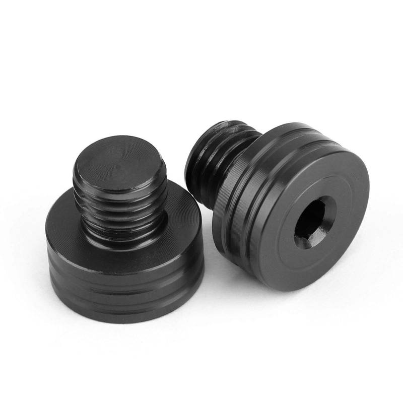 Artudatech Schrauben für Motorradspiegellöcher Motorcycle Mirror Hole Plugs Screws M10x1.25mm Fit for Yamaha MT-07 FZ 07 MT 09 FZ 09 XSR900 von Artudatech