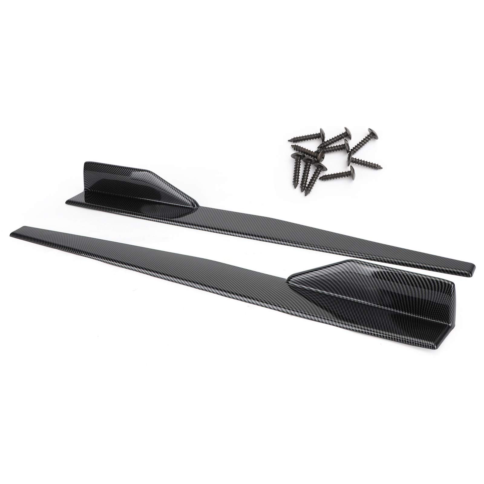 Artudatech Seitenschweller Auto Rocker Splitter Diffusor Winglet Wings Paar 45cm Car Side Skirt Spoiler Carbon Fiber Artudatech Seitenschweller Auto Rocker Splitter Diffusor Winglet Wings Paar 45cm Car Side Skirt Spoiler Carbon Fiber von Artudatech