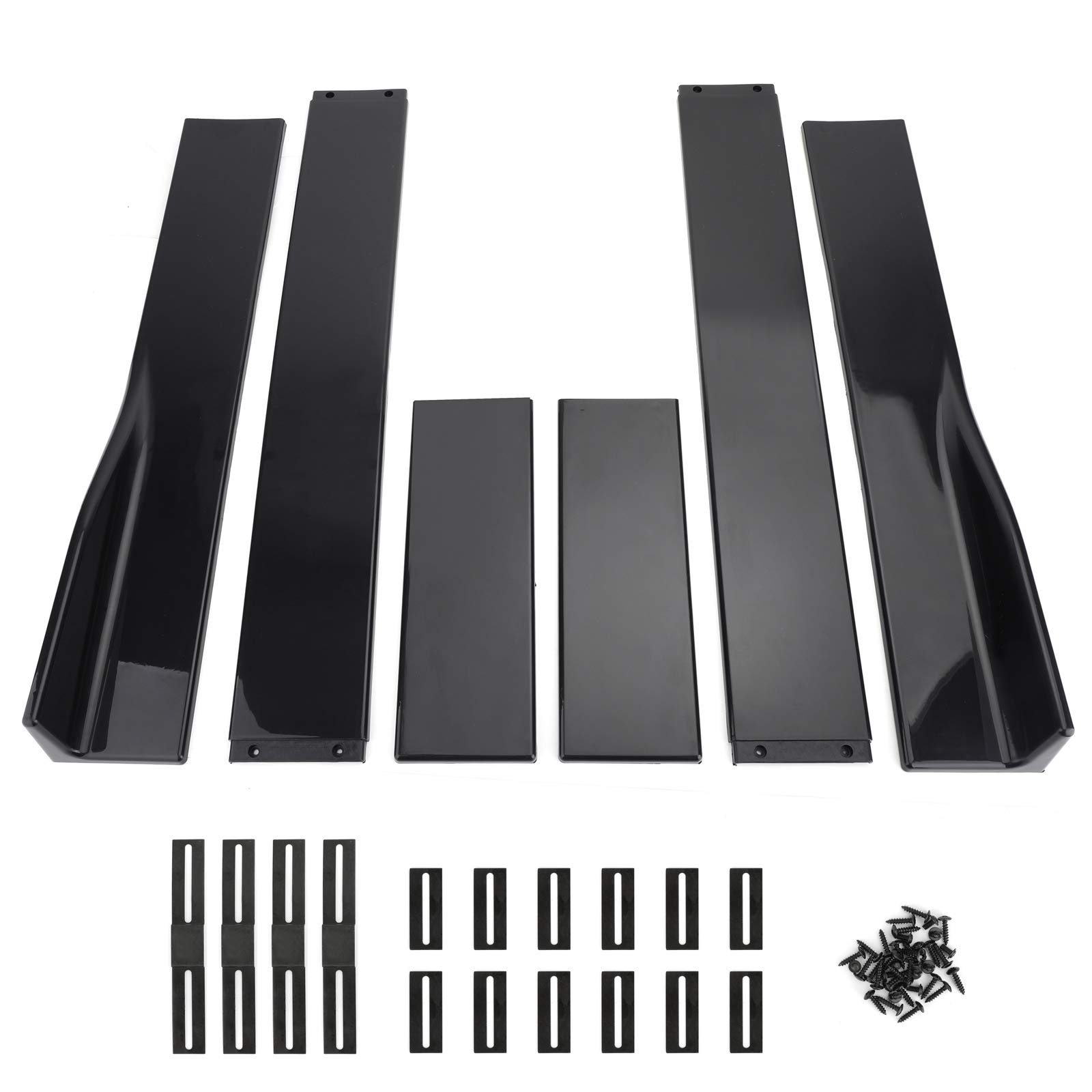 Artudatech Seitenschwellerverlängerungen Splitter glänzend schwarz Passgenau für V-W Go-lf MK5 MK6 MK7 CC Fo-rd Mustang Fo-cu-s RS ST von Artudatech