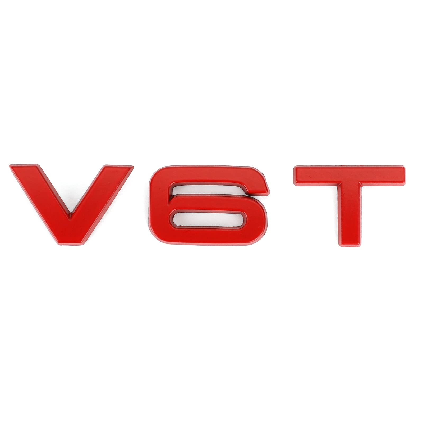 Artudatech V6T Emblem Badge für A1 A3 A4 A5 A6 A7 Q3 Q5 Q7 S6 S7 S8 S4 SQ5 Rot von Artudatech