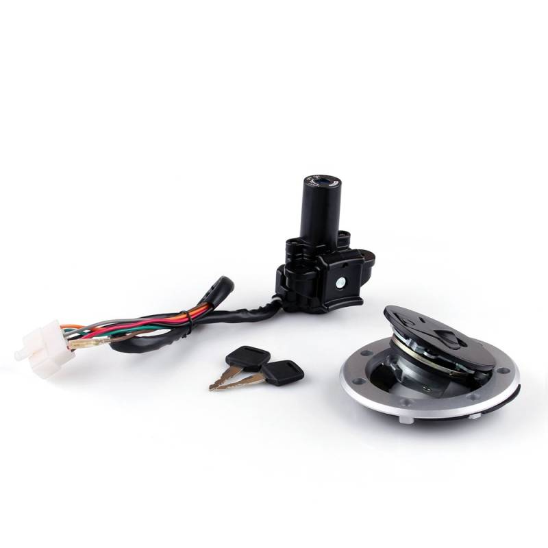 Artudatech Zündschloss Motorrad, Startschalter Zündung Zündschalter mit Tankdeckel Schlüssel Ignition Switch Lock für Kawasaki ZZR 400 600 ZXR 400 750 von Artudatech