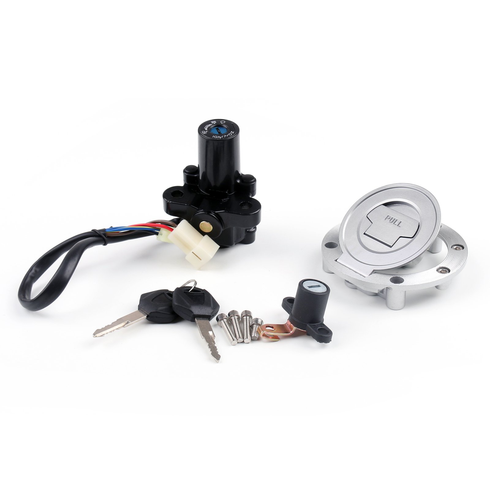 Artudatech Zündschloss Motorrad, Startschalter Zündung Zündschalter mit Tankdeckel Schlüssel Ignition Switch Lock für Yamaha MT03 06-12 YZF R6 R1 XJ6 von Artudatech