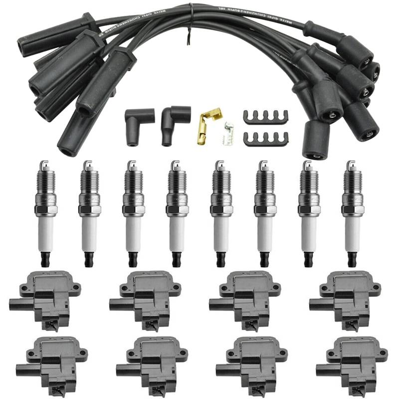 Artudatech Zündspule Ignition Coil & Spark Plug & Wire D580 UF192 Fit for Chevrolet Camaro LS1 LS6 98-02 von Artudatech