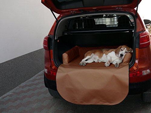 RAFFI Autoschondecke für Kofferraum Autoschutzdecke Hundeschutzdecke Kunstleder XL - 140x115x90cm (Karamell) von Artur Soja