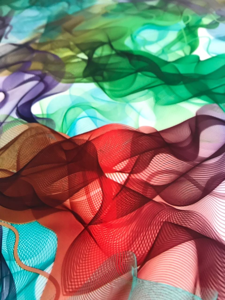 Wassertransferdruck WTD Design Folie ARTwork Color Waves 50cm Breite von Artwork