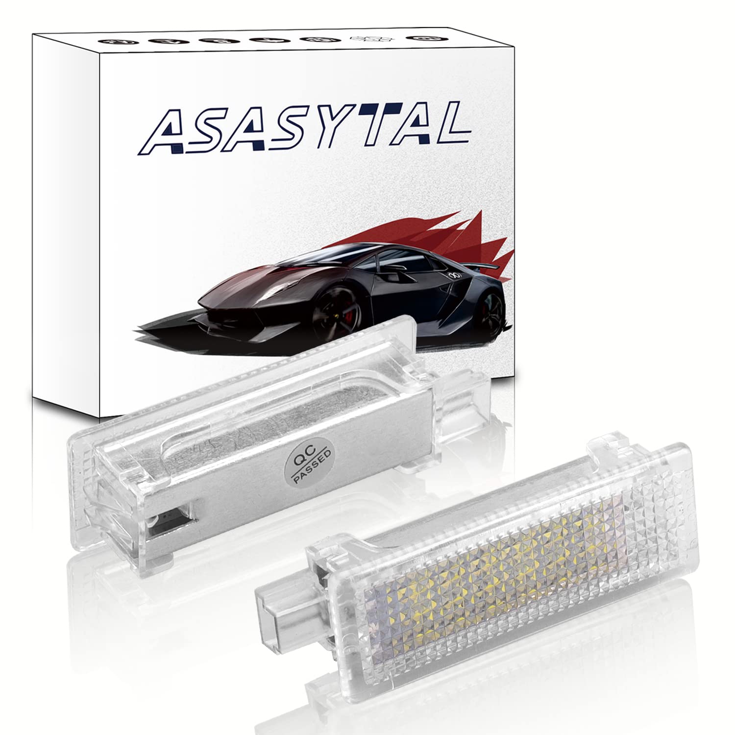 Asasytal Auto Fußraumbeleuchtung Ersatz Kfz Türen Einstiegsbeleuchtung Kompatibel mit BMW E60 E87 E70 E90 E92 E63 E65 E85 M3 MINI Z4 R50 R52 R53 Handschuhfachbirne Kofferraumlampen, 2 Stücke von Asasytal