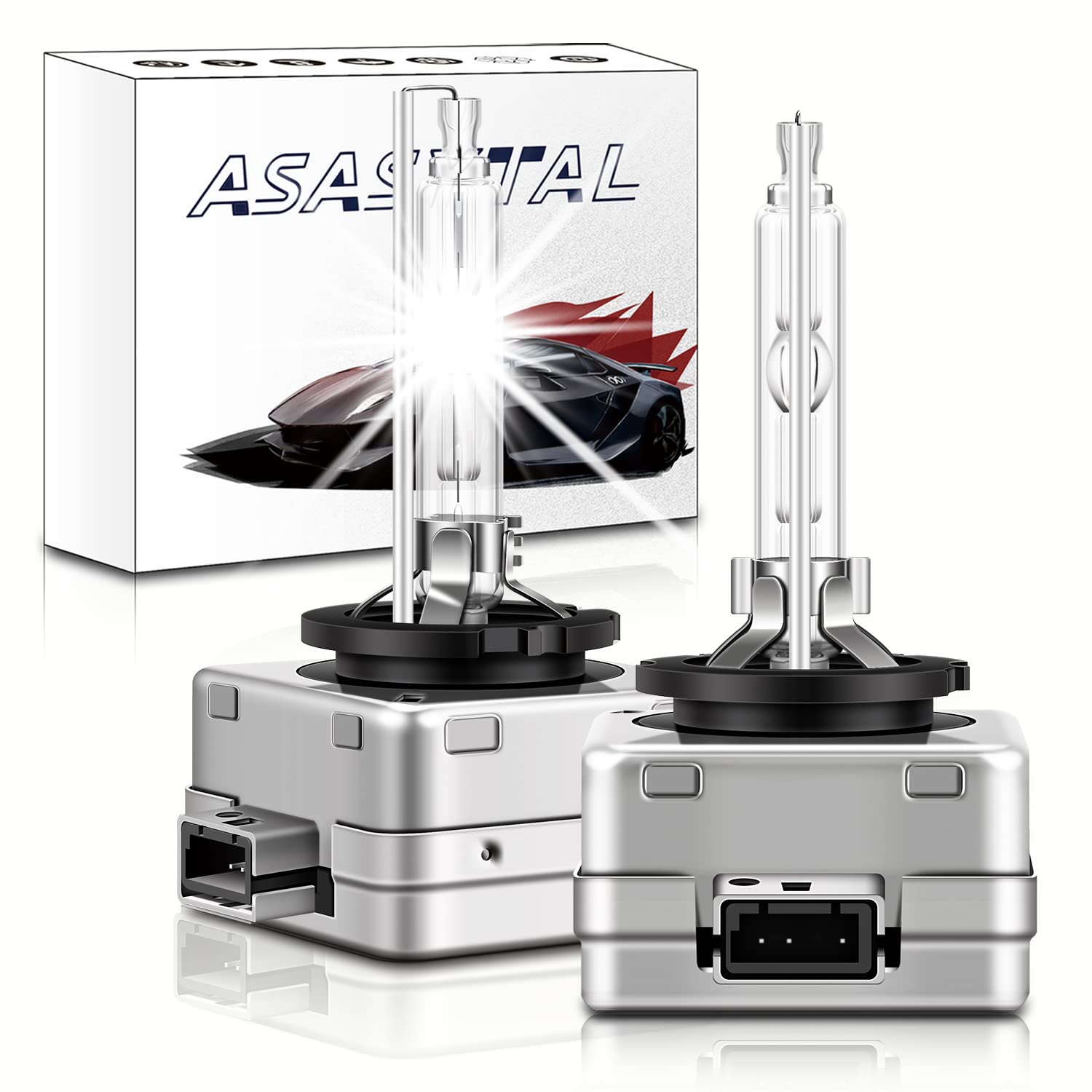 Asasytal D1S Xenon Scheinwerfer, 35W 6000K HID Konvertierung, Diamantweiß +300% Superhell, IP68 Wasserdicht, Bi-Xenon, Langlebiges Umrüst Upgrade, 1 Paar Asasytal D1S Xenon Scheinwerfer, 35W 6000K HID Konvertierung, Diamantweiß +300% Superhell, IP68 Wasserdicht, Bi-Xenon, Langlebiges Umrüst Upgrade, 1 Paar von Asasytal