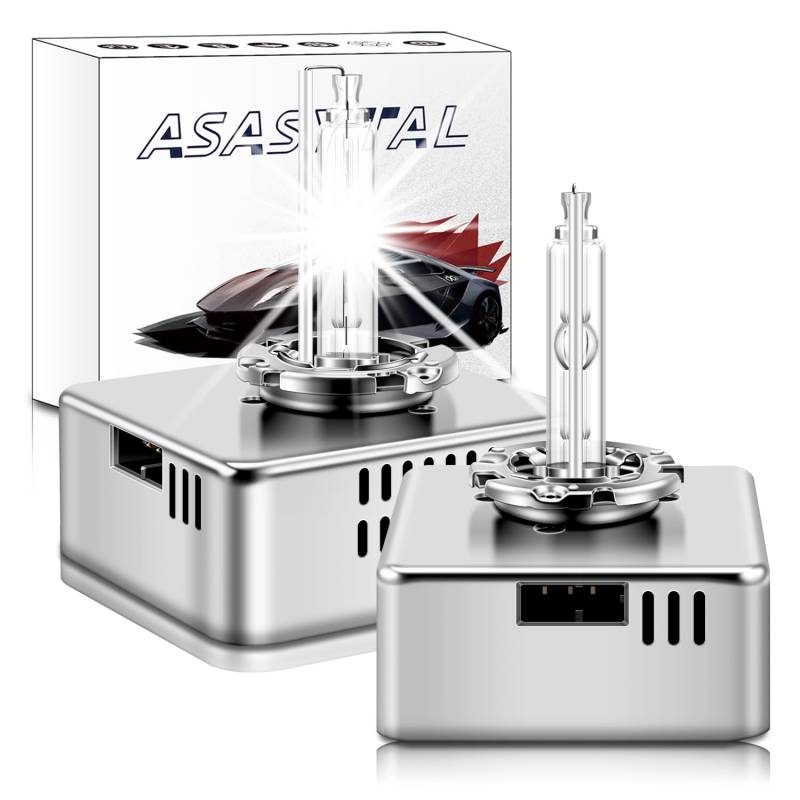 Asasytal D5S Xenon HID Scheinwerferlampen, 12V 35W 6000K Diamant weiß, Kompatibel mit BMW, Mer-cedes etc., XENARC Original D5S 66540 12410C1 PK32d-7 Upgrade ErsatzBirne, 2 Stück von Asasytal