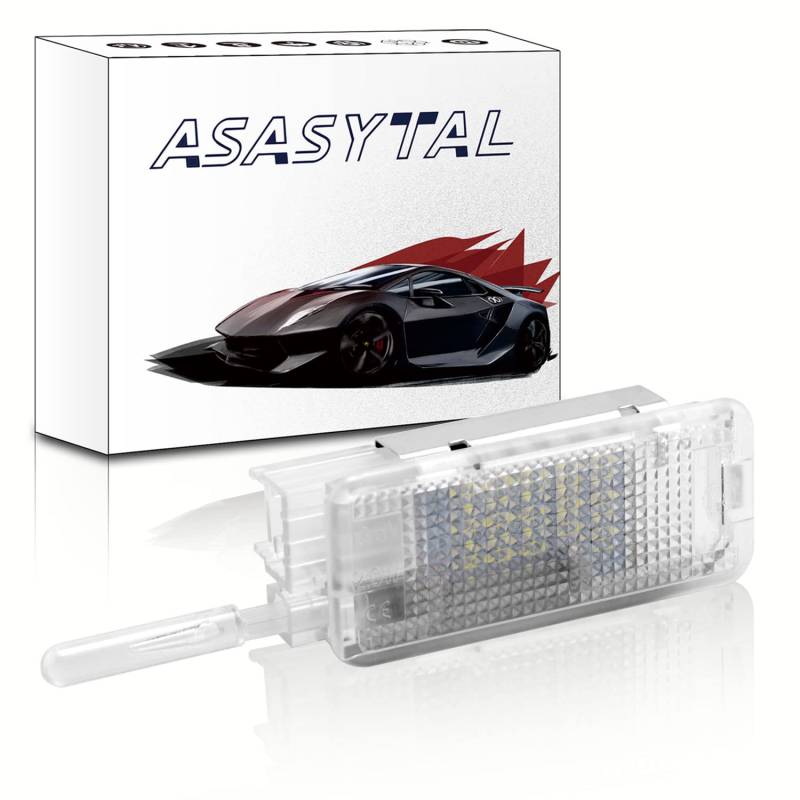 Asasytal LED Handschuhfachinnenbeleuchtung Gepäcklampe 6000K superhell Kompatibel mit Peugeot 206 T1/T3E 306 307 406 5008 607 807 Citroen C2/3/4/5/6 Dis-patch III Saxo Xan-tia II Xsa-ra, 1 Stück von Asasytal