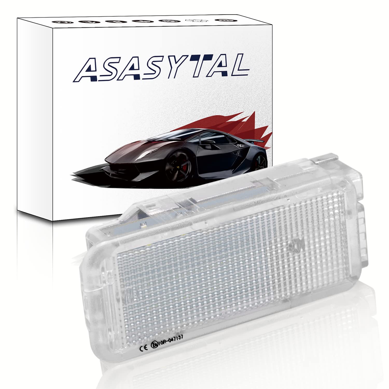Asasytal LED-Kofferraumleuchte Fußraum unter der Tür Handschuhfachleuchte Kompatibel mit Peugeot 206 T1 206 T3E 207/307/308/3008/406/407/408/508/607/806/807/1007/3008/5008/RCZ Citroen C2/3/4/5,1 Stück von Asasytal