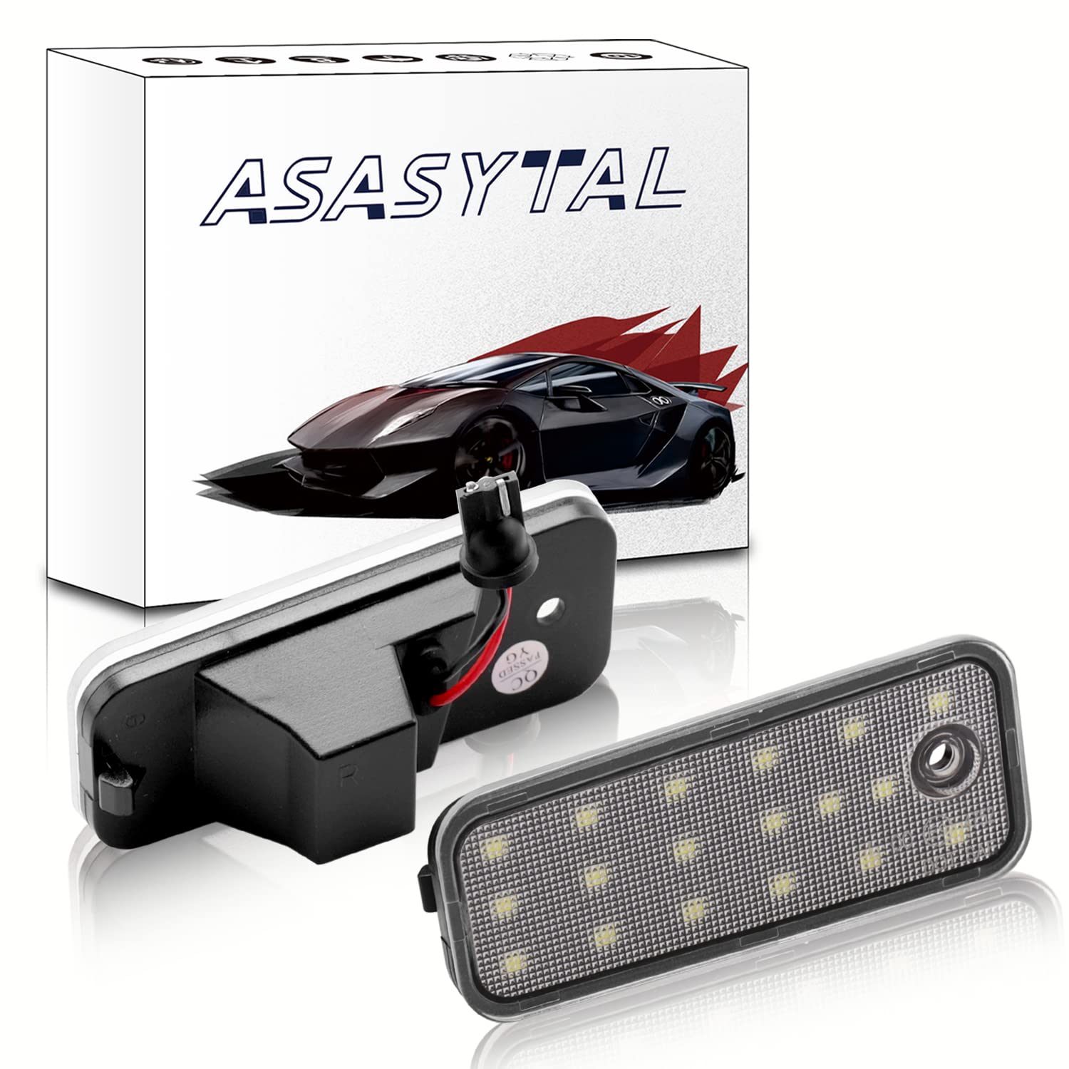 Asasytal LED Nummernschildbeleuchtung Austausch der Nummernschild-Rücklichtbaugruppe Fehlerfrei 12 V Hellweiß Kompatibel mit Hyundai Santa Fe DM Grand Santa Fe NC 2013–2018, 2 Stücke Asasytal LED Nummernschildbeleuchtung Austausch der Nummernschild-Rücklichtbaugruppe Fehlerfrei 12 V Hellweiß Kompatibel mit Hyundai Santa Fe DM Grand Santa Fe NC 2013–2018, 2 Stücke von Asasytal