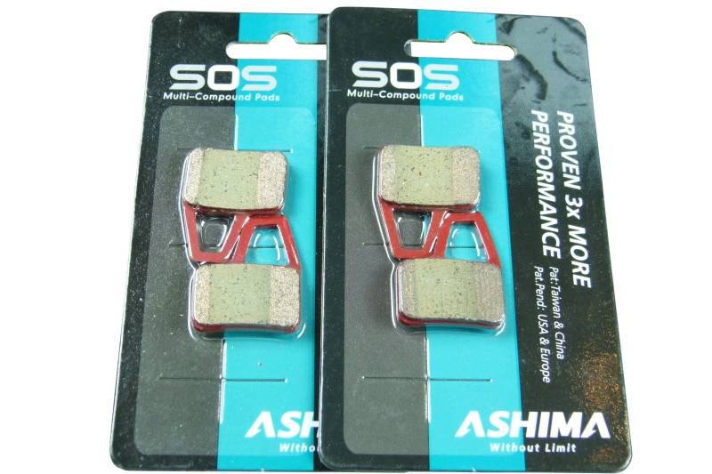 Hayes El Camino (2 Paar für VR+HR) SOS Multi Compound Brakepads Bremsbeläge gesintert metallisch gesinterte metallische Pads von Ashima von Ashima