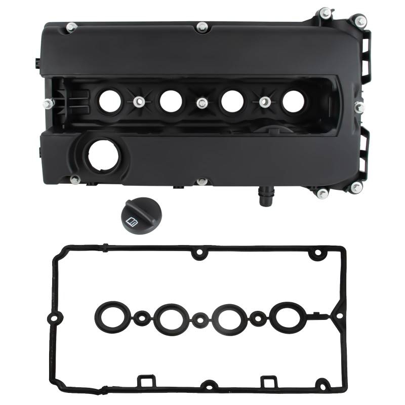 Motorventildeckel Nockenwellen Kipphebel Abdeckung Zylinderkopfhaube Kompatibel mit Chevrolet Opel L35 L67 G09 Astra H 2005-2010 Corsa D Insignia Ventildeckel + Ventildeckeldichtung 55564395 55558673 von Asical