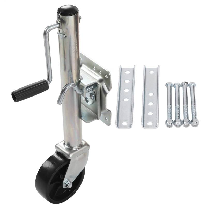Asixxsix Anhängerheber mit Rad, Hochleistungs-Drehgelenk-Bootsheber, 1200 Lbs / 540 Kg Tragkraft, Anhängerdeichselheber Zum Anheben von Wohnmobilanhängern, Pferdeanhängern, Nutzanhängern von Asixxsix