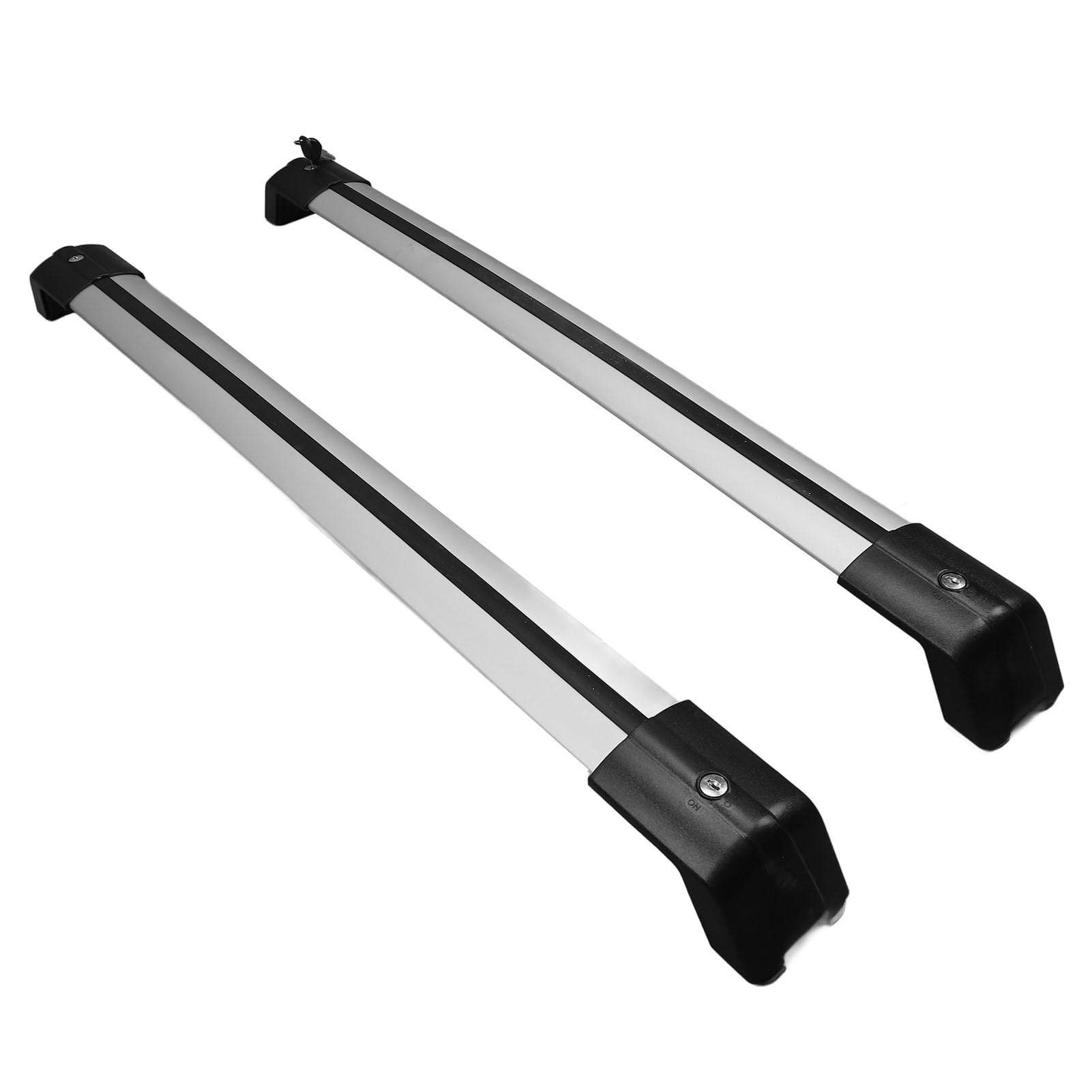 Asixxsix Autodachträger-Querträger, Dachträger aus Aluminiumlegierung mit Befestigungsschloss für SUVs Limousinen, Gepäckträger für Reise- und Frachttransporte, Tragfähigkeit 150 Kg Asixxsix Autodachträger-Querträger, Dachträger aus Aluminiumlegierung mit Befestigungsschloss für SUVs Limousinen, Gepäckträger für Reise- und Frachttransporte, Tragfähigkeit 150 Kg von Asixxsix
