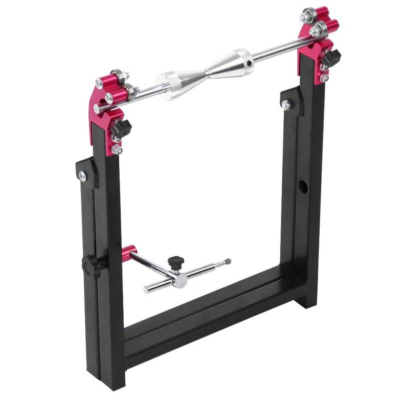 Asixxsix Motorradrad Balancer & Truing Stand, Reifenbalancer -Stand für die Meisten Motorräder und Sport Dirt Bikes, Tragbarer Fahrradrad -Balancer für Bis zu 23 Reifen, 5 Randbreiten von Asixxsix