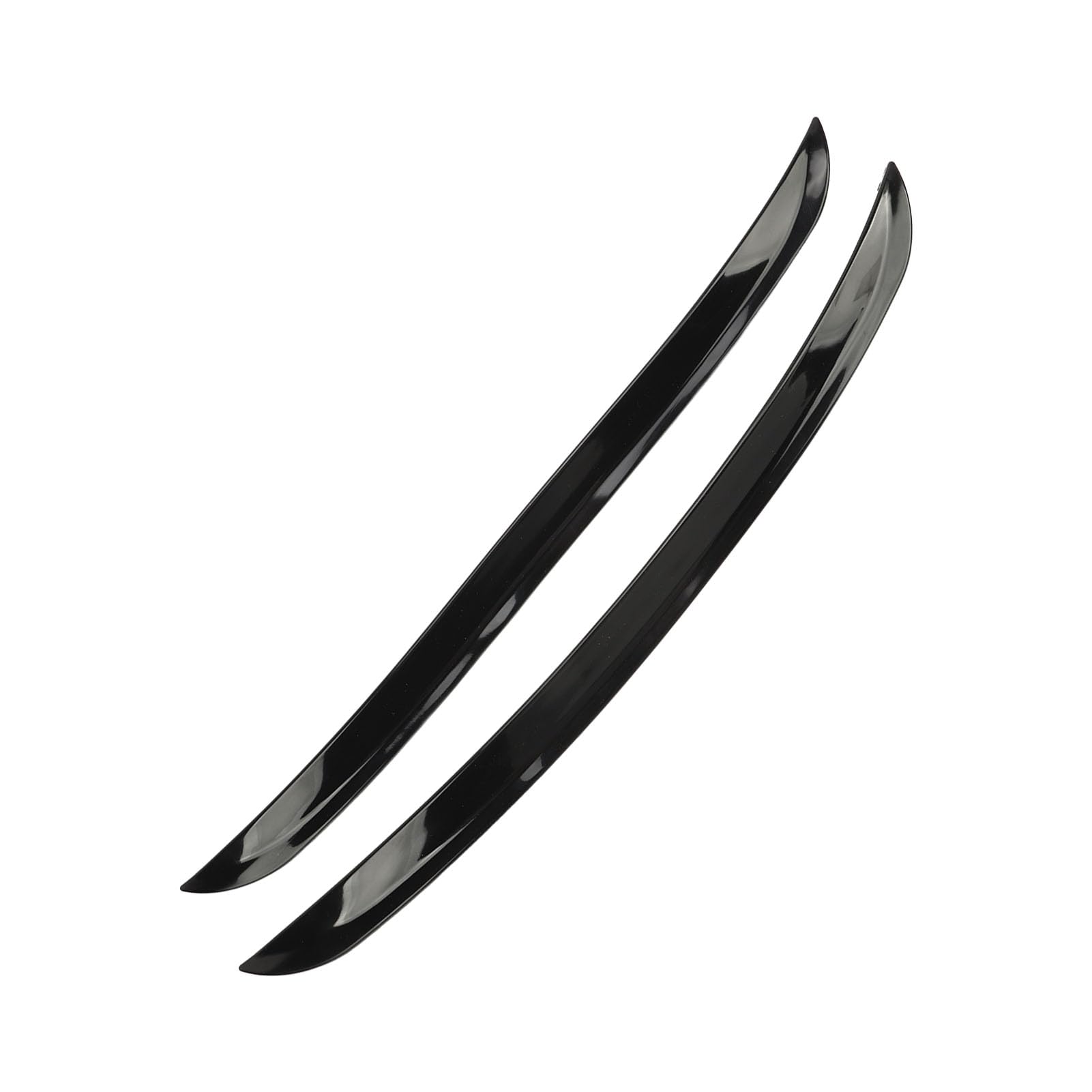 LIPS-Trimmlippen für Radköder, Anti-Kratzer-Autokalbenzweihe, Universelle Passform für die Meisten Autos, Glänzende Schwarze, Stromlinien mit Dem Körper, Verhindern Sediment (41,5 cm) von Asixxsix