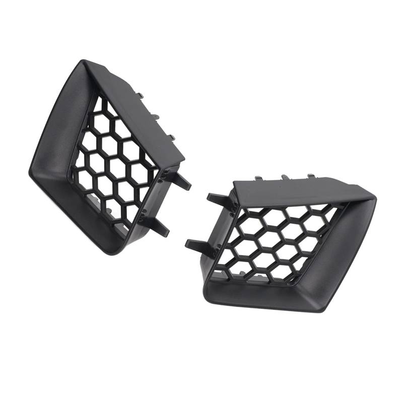 Linker rechter vorderer oberer Grill, schwarzer vorderer Stoßstangengrill, kompatibel mit Seat Cordoba 6L 2002-2009 ABS Durable linker und rechter Motorhauben-Stoßstangengrill von Asixxsix