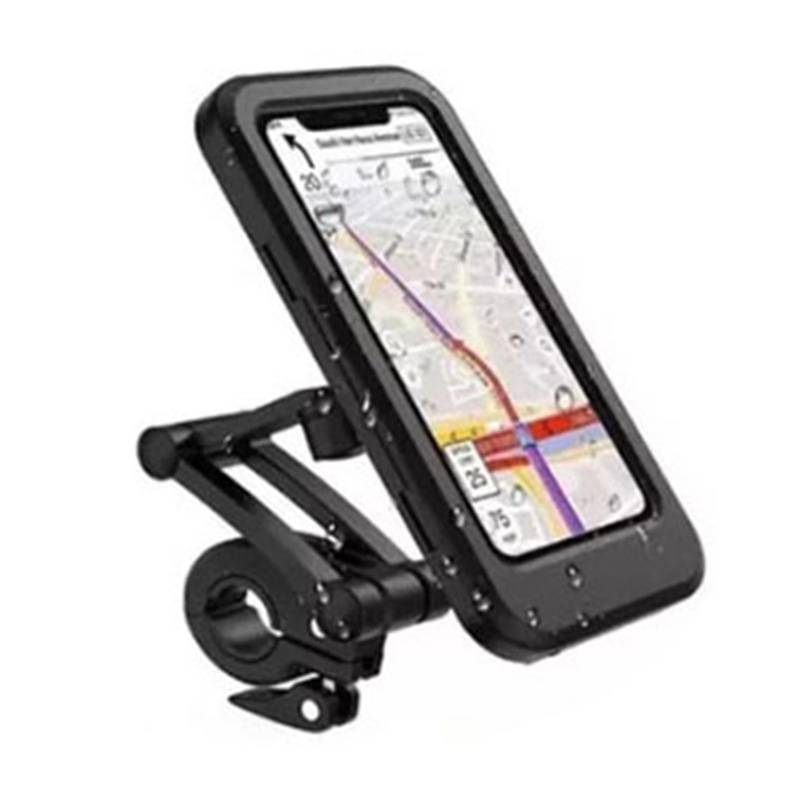 Motorrad-Telefonhalter, hohe Empfindlichkeit Touchscreen wasserdicht Fahrrad Telefonhalter 360 ° Rotation Fahrrad Navigation Halterung für Motorrad Fahrrad Fahrrad Scooter von Asixxsix