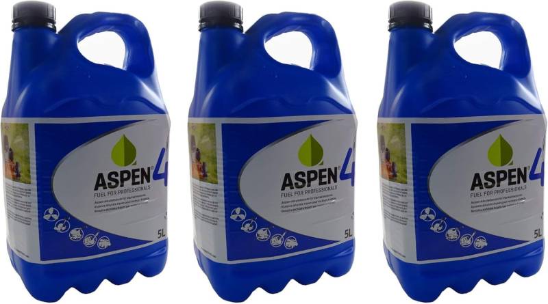 Aspen 15L Sonderkraftstoff 4-Takt Alkylatbenzin 3 x 5 Ltr. Sparset von Greenstar