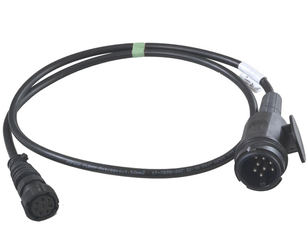 Aspöck 1 x Kurzkabel - 1,3m vorne 13 poliger Stecker (8 Pin) - hinten Bajonett 8 polig von Aspöck
