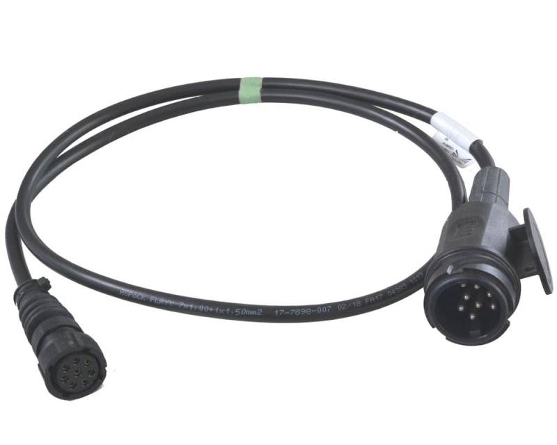Aspöck 1 x Kurzkabel - 1,3m vorne 13 poliger Stecker (8 Pin) - hinten Bajonett 8 polig von Aspöck