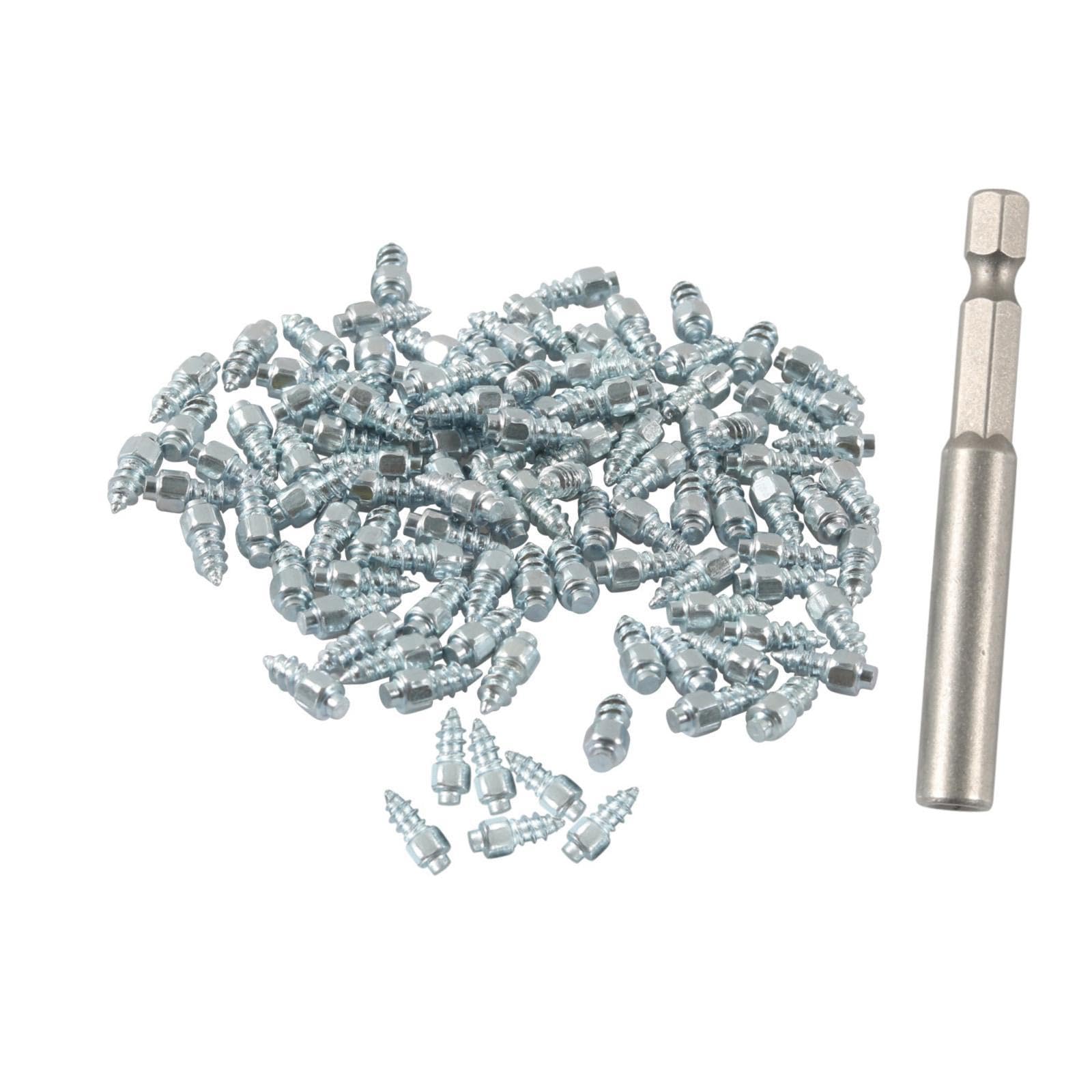 AsrMyjcx 100 Stück Winterreifen Spikes für Autos und Fahrräder, 4x9mm AsrMyjcx 100 Stück Winterreifen Spikes für Autos und Fahrräder, 4x9mm von AsrMyjcx