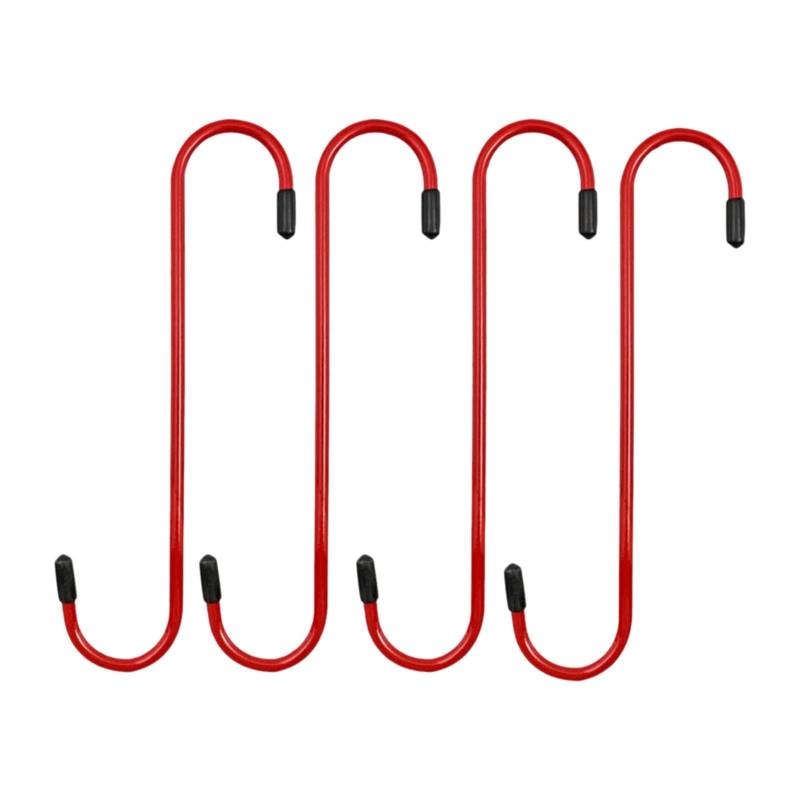 AsrMyjcx 4 Teiliges Bremssattelaufhängerset mit Gummispitzen für Autos Und LKWs, Länge 19,7 cm, Rot von AsrMyjcx