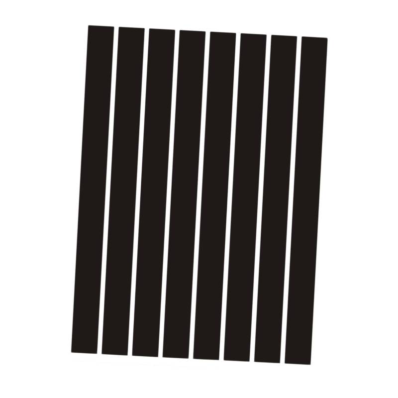 AsrMyjcx Generisches reflektierender Aufkleber reflektierender Klebeband -Aufkleber Multifunktional Easy to Apply Accessoires Decoration Black für, Länge 15 cm von AsrMyjcx