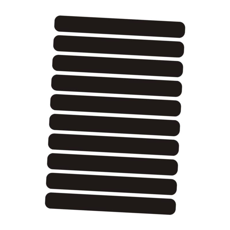 AsrMyjcx Generisches reflektierender Aufkleber reflektierender Klebeband -Aufkleber Multifunktional Easy to Apply Accessoires Decoration Black für, Länge 8 cm von AsrMyjcx